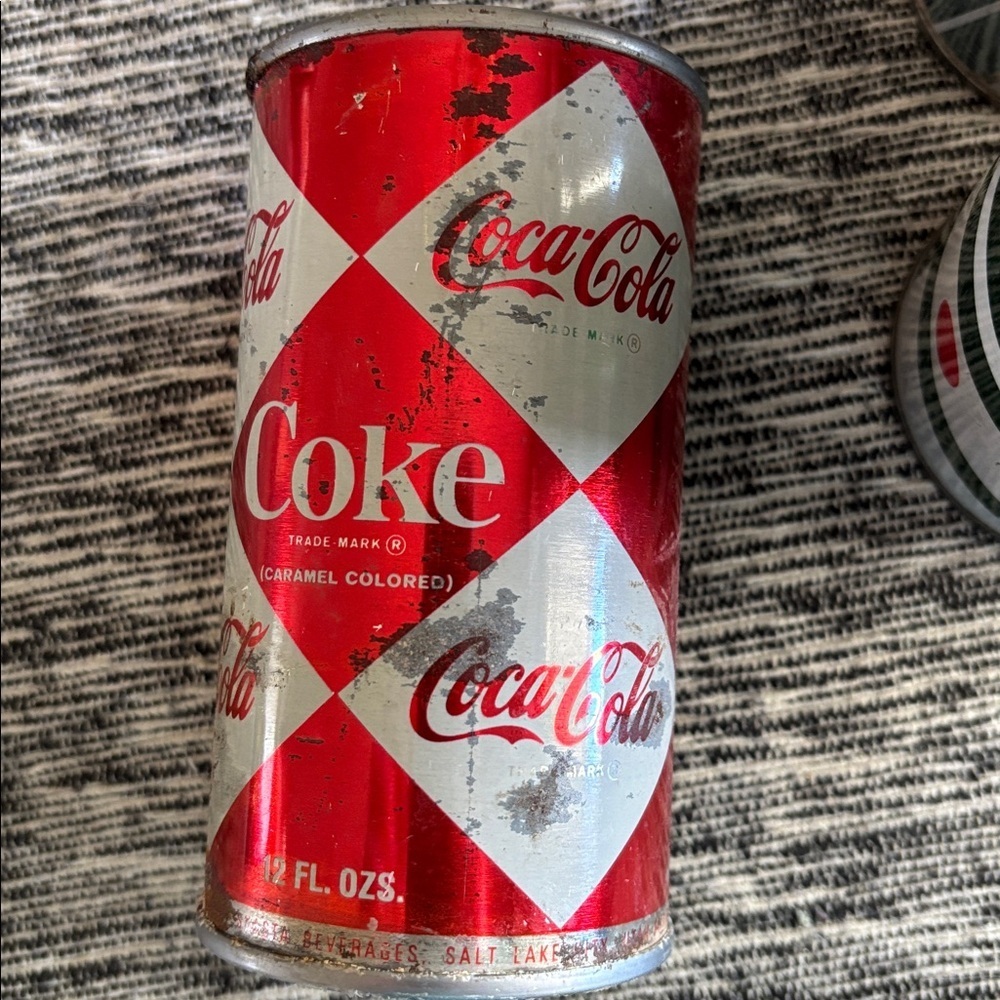 Vintage Soda Can Flat Top Steel 12oz Rusted Patina - Picture 10 of 10